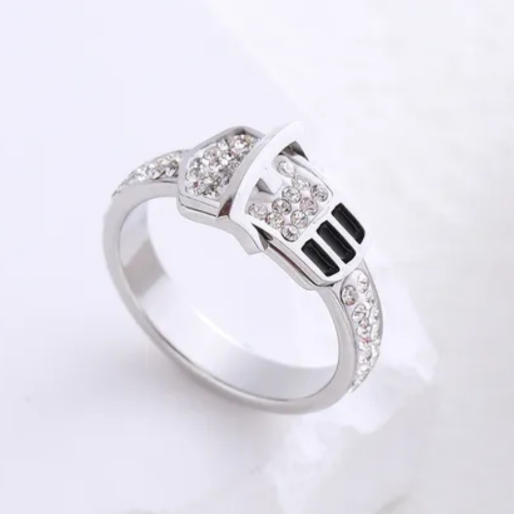 Stainless steel silver tone ring NEW